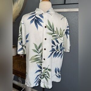 Havana Jacks Cafe Men's Leaf Print Shirt